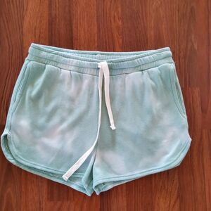 Project Social T Tie Dye Drawstring Lounge Shorts Size XS blue New
